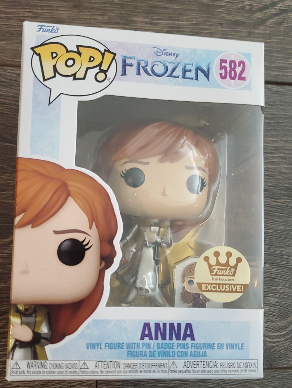 DISNEY FROZEN Anna #582 Funko Pop Funko Exclusive